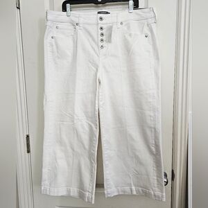 Torrid NWT Sz 16 Crop High-Rise Wide Leg Jeans